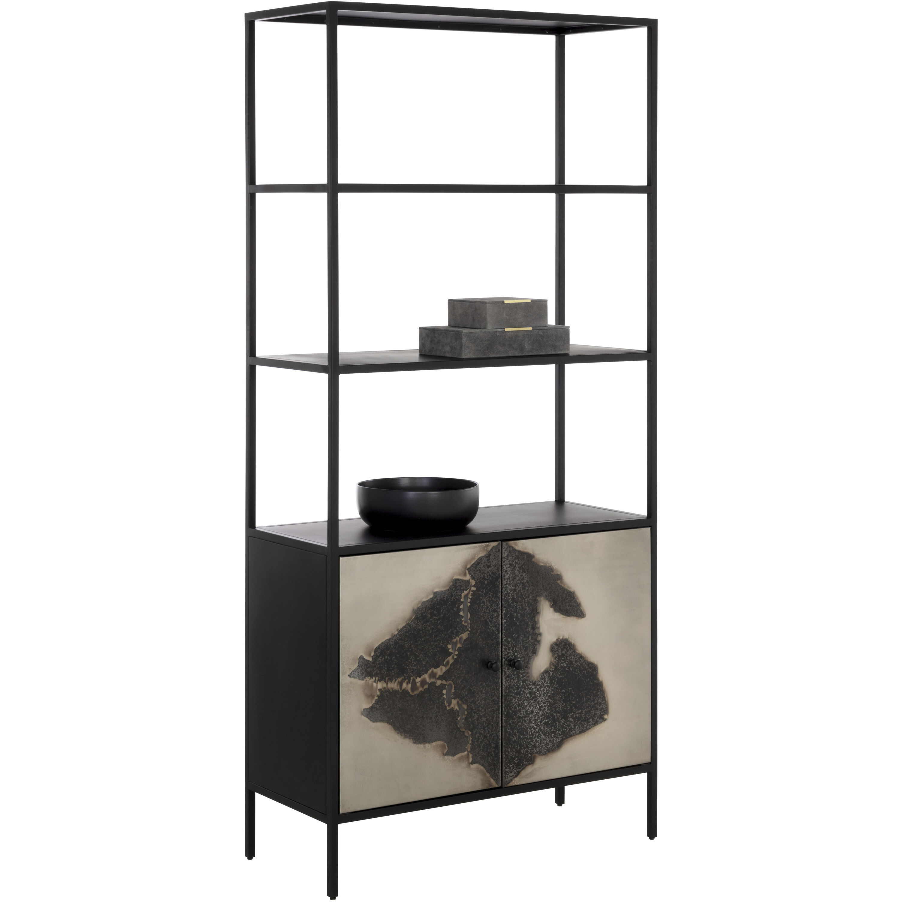 Arlington Black Bookcase